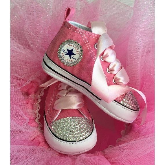 Baby Converse bling crib booties baby shoes by SimplyKiersten