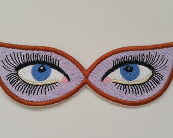 Embroidered eyes | Etsy