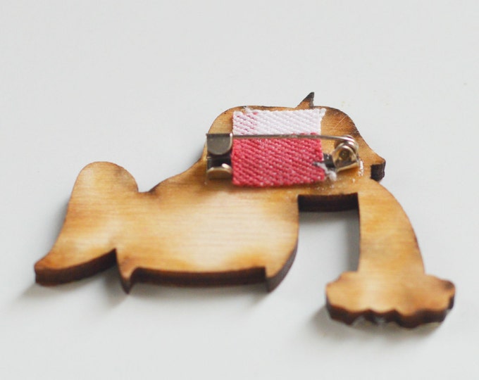 Rainbow Pony // Wooden brooch is covered with ECO paint // Laser Cut // 2015 Best Trends // Fresh Gifts // Swag Boho Style //