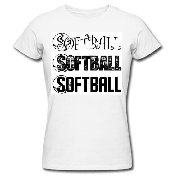 Softball Softball Shirts Women's Softball Tee by XtremeSparkle