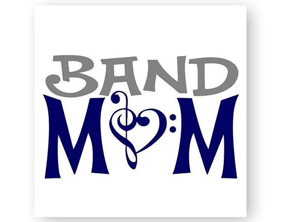 Download Band Mom Music Marching Band Music Note TShirt Design Cut