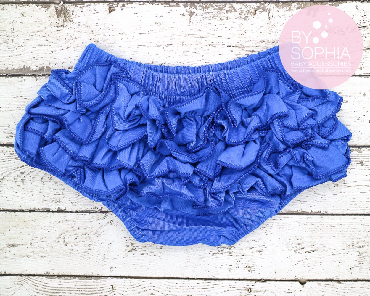 Baby Cotton Bloomers Royal Blue Ruffle Baby Bloomer Royal