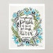 Little &amp; Fierce Signed Watercolor / Acrylic Art Print by CatCoq