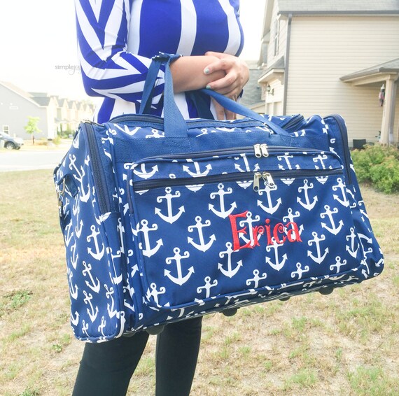 Anchor DUFFLE Bag Anchor Luggage Beach Luggage by ShopSimpleJoy