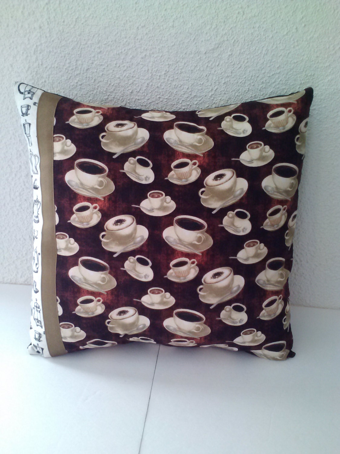 Coffee pillow cover coffee cups pillow coffee pillow coffee