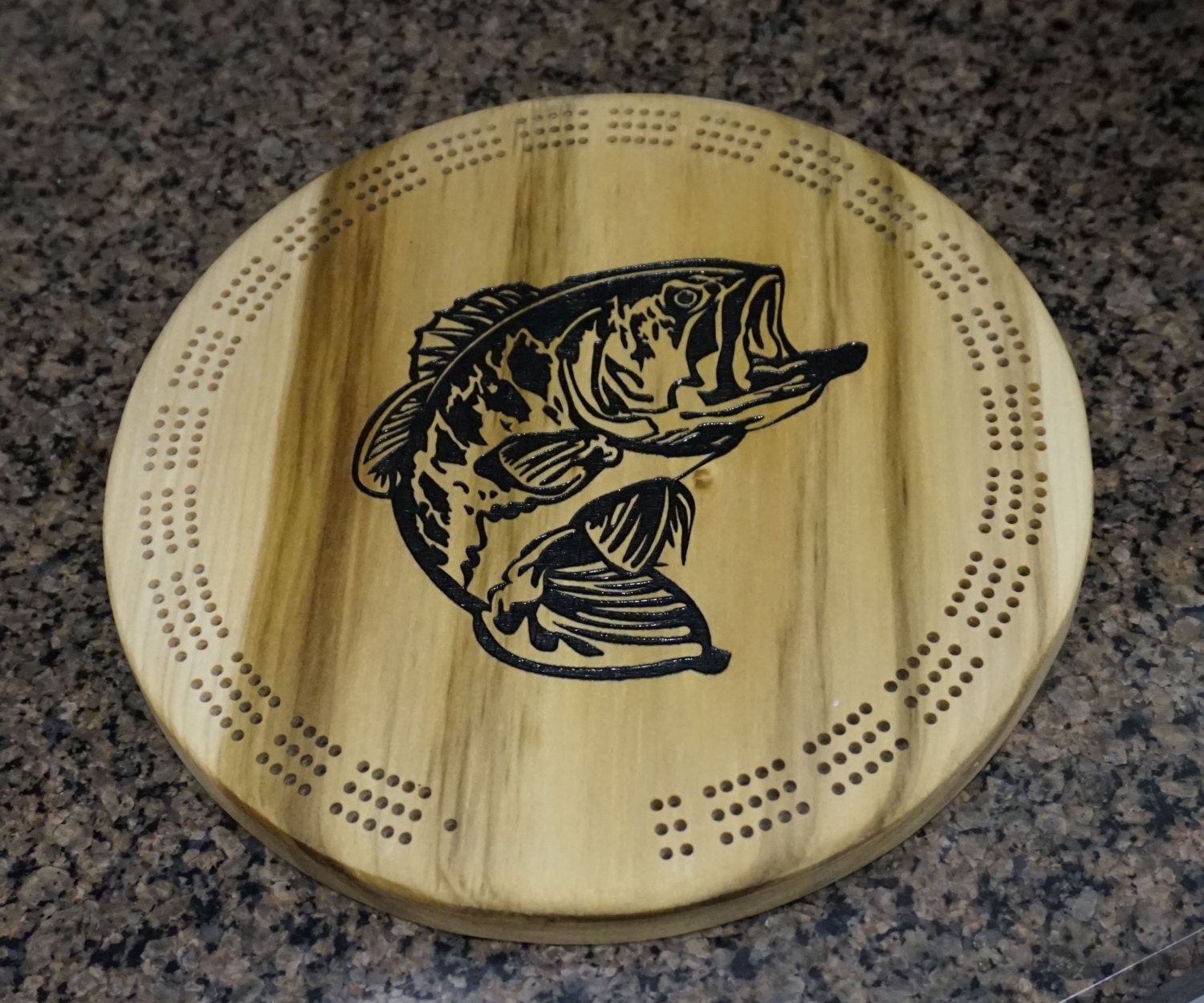 Handmade cribbage board