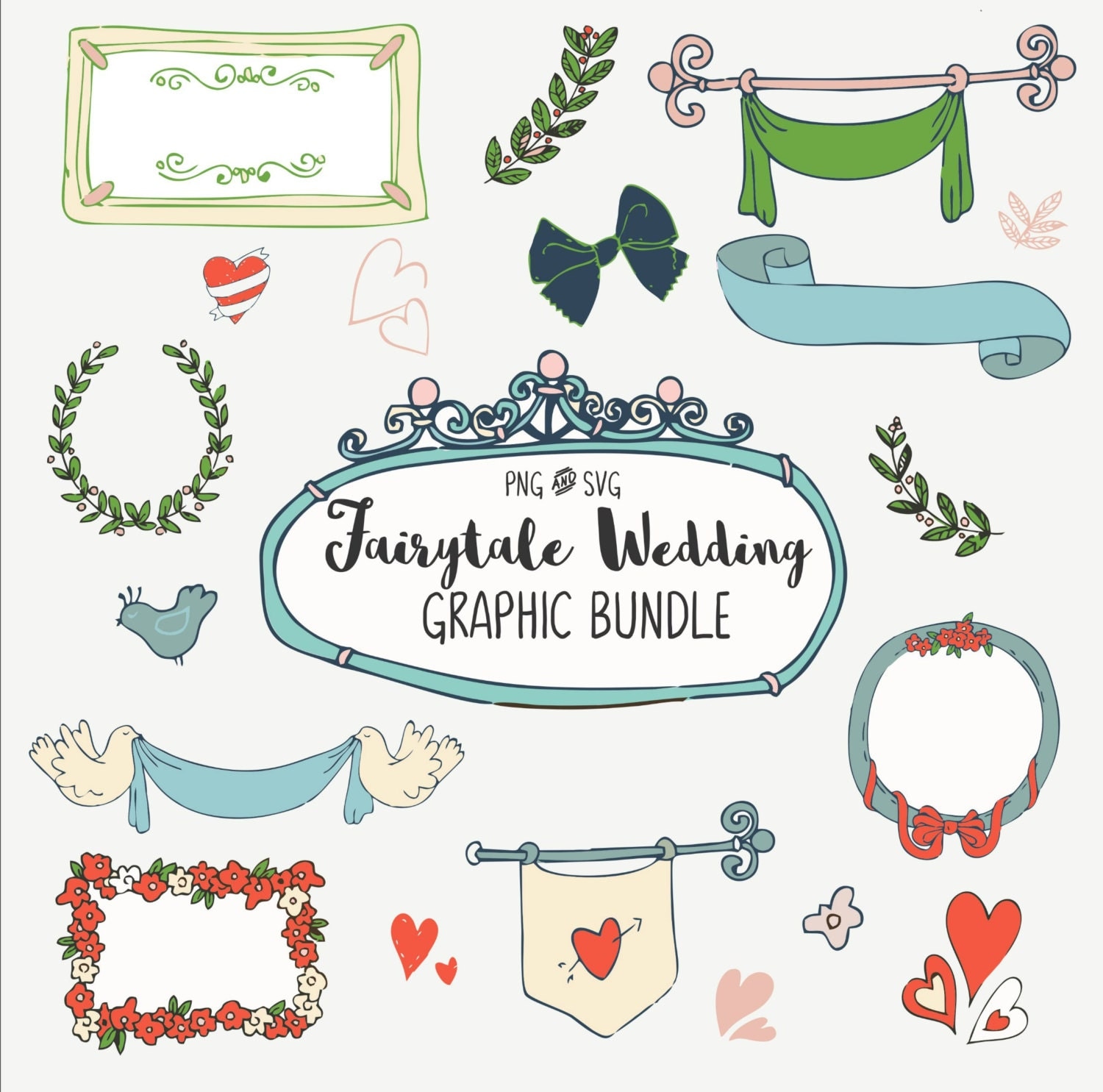 Download Wedding SVG Bundle SVG Cut Files Silohuette by MoonLilyMarket