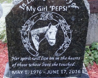 Horse headstone | Etsy