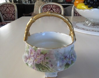 PORCELAIN BASKET VASE