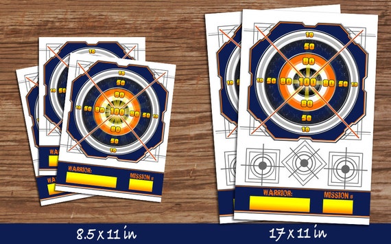 nerf gun shooting target digital file by printingthemoon