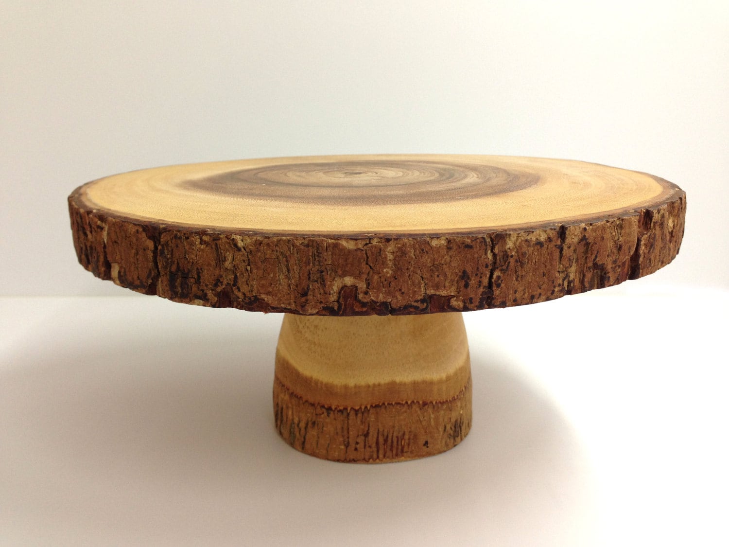 Rustic Wood Cake Stand 8