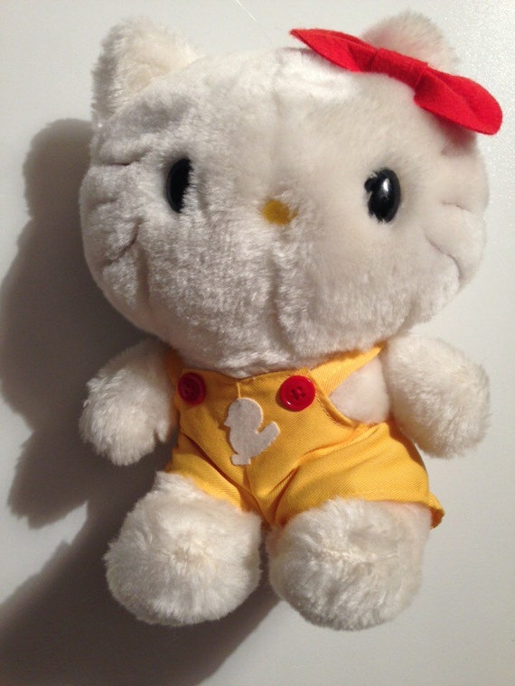 Hello Kitty Plush Stuffed Animal Cat Vintage Rare by ...