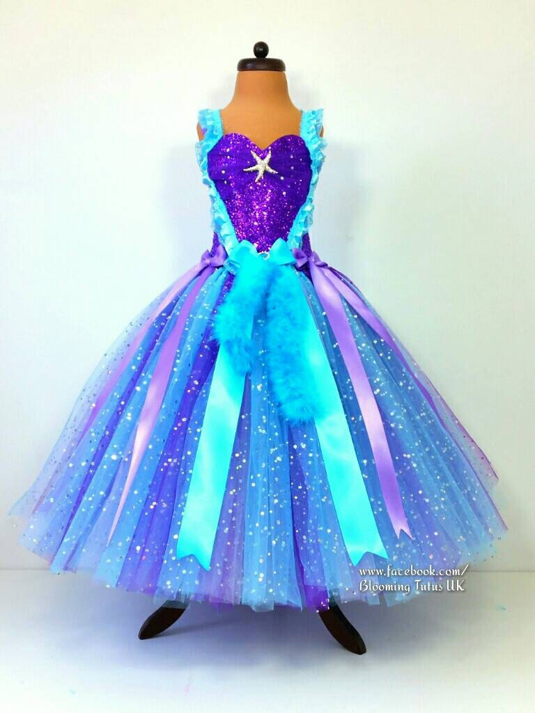 Mermaid Inspired Super Sparkly Tutu Dress-Birthday Party