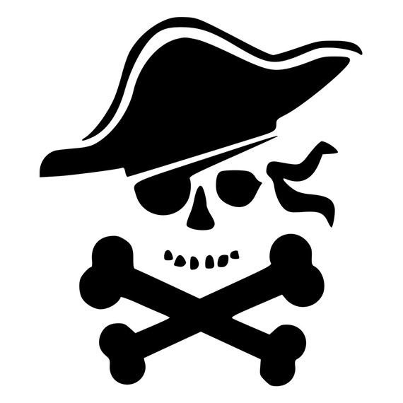 Pirate Die-Cut Decal Car Window Wall Bumper Phone Laptop