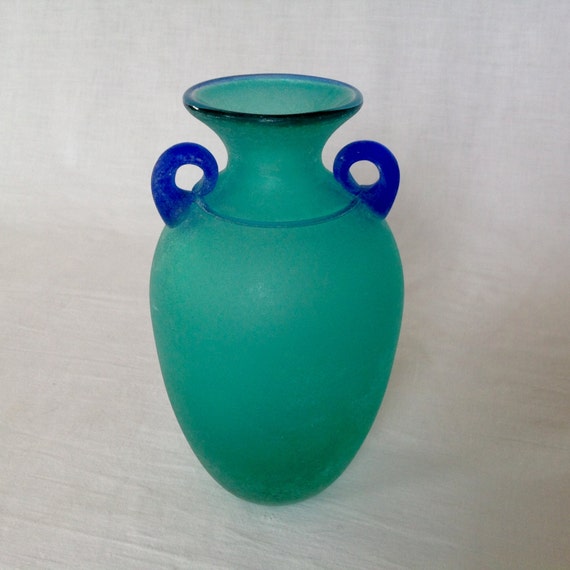 Franco Moretti Murano Glass Vase Signed
