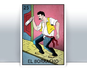 La Campana Loteria Card The Bell Lottery Art Print Poster