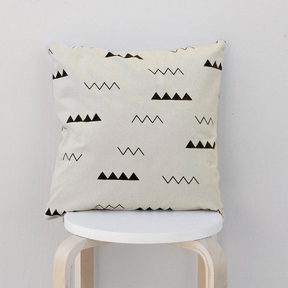 Modern triangle pillow Case Beige triangle pillow cover