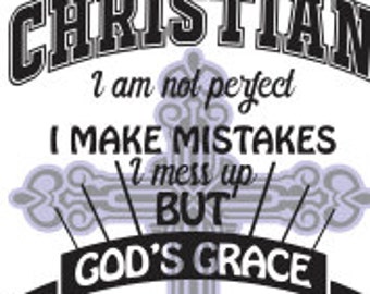Christian Cross SVG File - Christian Saying SVG File - DXF File For Silhouette - Svg File For Cricu - Download File