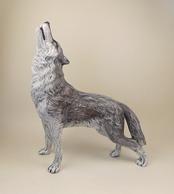 Wolf Ceramic Wolf Ceramic Standing Wolf by CraftNGiftCreations