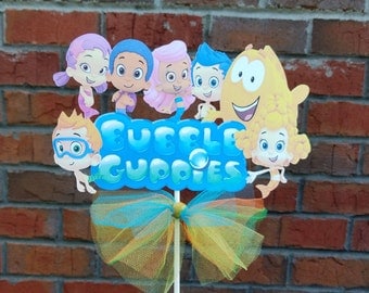 1 Nickelodeon Bubble Guppies Group Themed Cake Topper or Centerpiece Pick