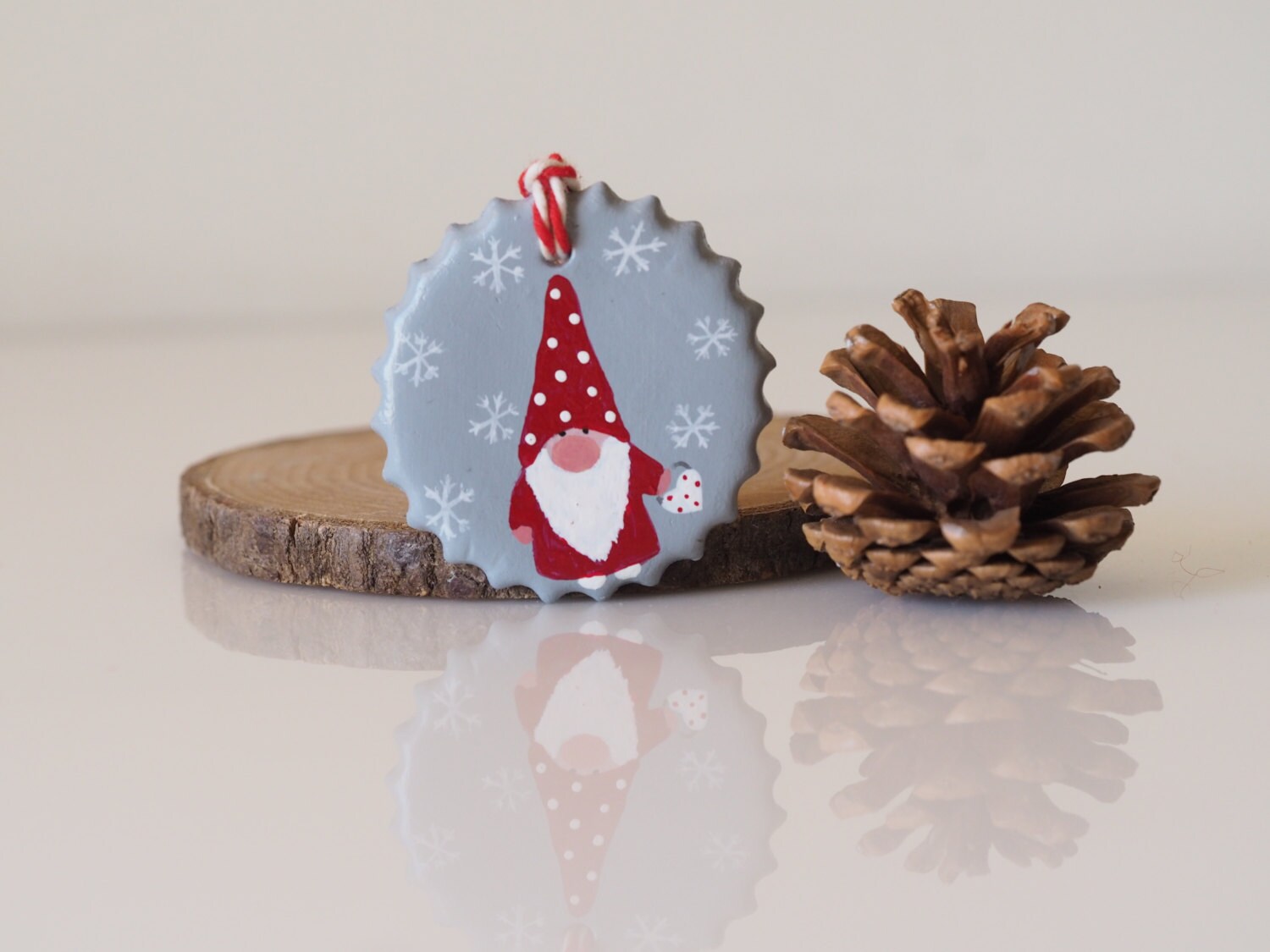 scandinavian gnome ornament nordic christmas ornament clay scandinavian gnome ornament nordic christmas ornament clay
