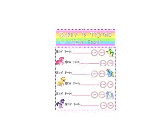 Personalized My Little Pony Chart Potty Training by DunnWithThree
