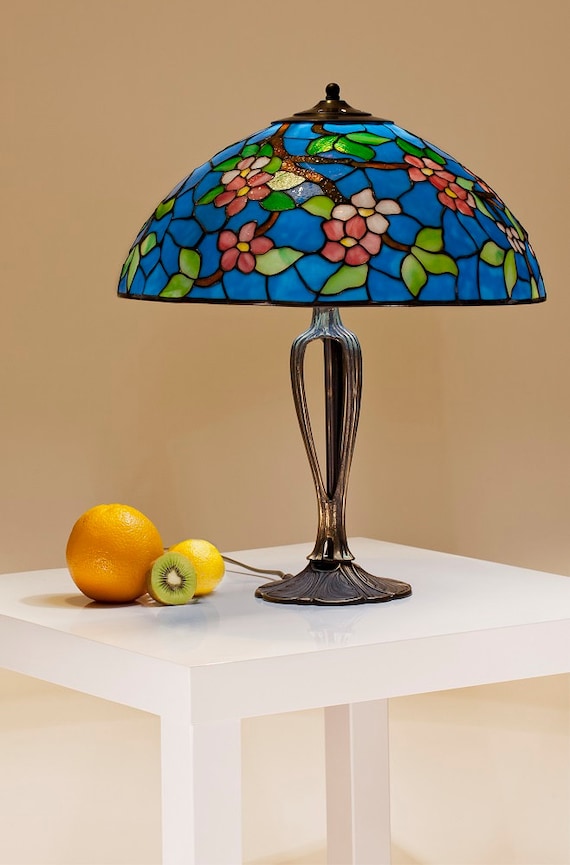 Stained Glass Fusion, Table Lamp, Desk Lamp, Tiffany Lamp, Stained Glass Lamp, Stained Glass Shade, Stained Glass Decor, Home Decor, Lamp