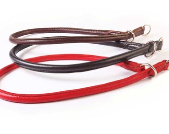 Altobello Rolled leather choke collar