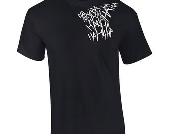 Suicide Squad Joker Tattoo HA HA Shirt Mens