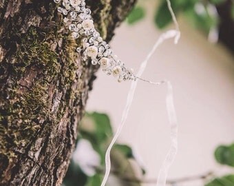 Wedding Tiara, Bridal Flower Tiara, Wedding Crown, Wedding Wreaths, Bridal Crown, Wedding Headband, Wedding Headpiece, Hair Accessories