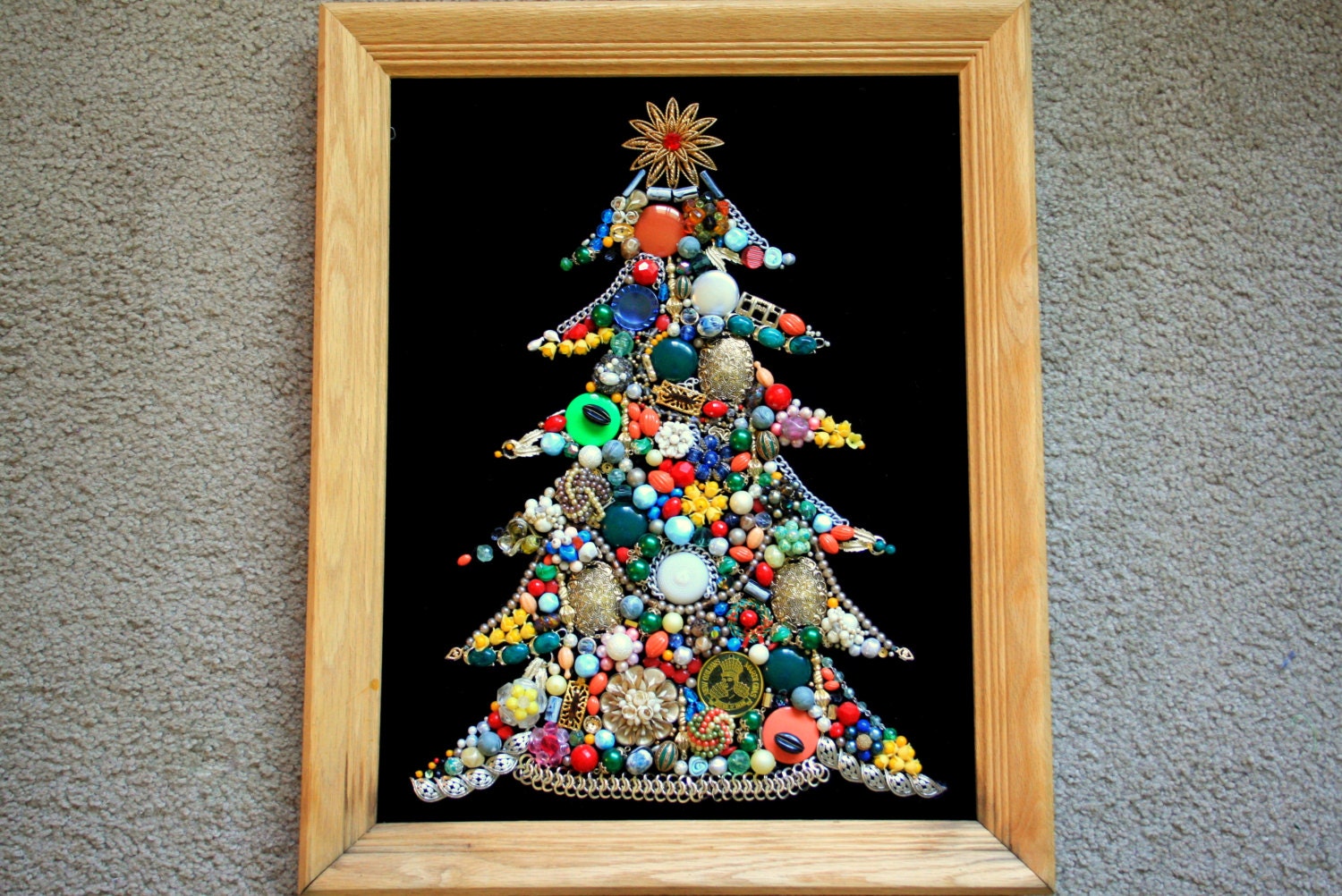 Jewelry Christmas Tree Large Absolutely Stunning Brooch Tree