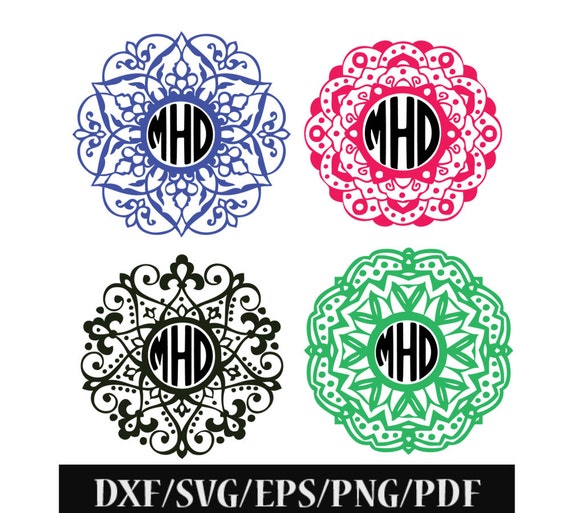 Free Free 327 Monogram Flower Mandala Svg SVG PNG EPS DXF File