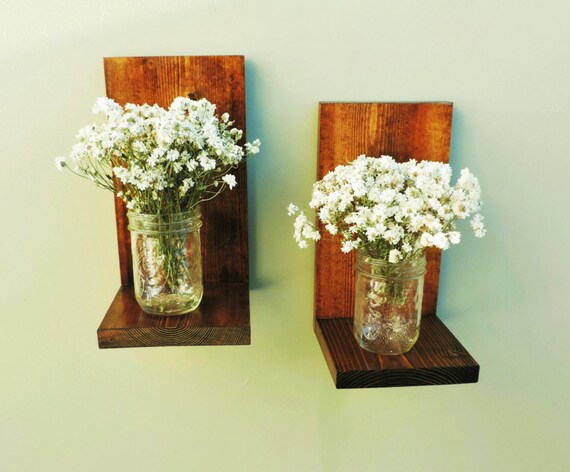 Items similar to Wall sconce, candle sconce, candle shelf ... on Wooden Wall Sconce Shelf Decorating id=25806