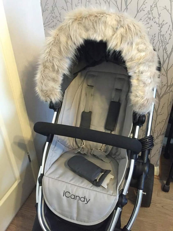 Faux fur Hood Trim for I Candy Pram/buggy.