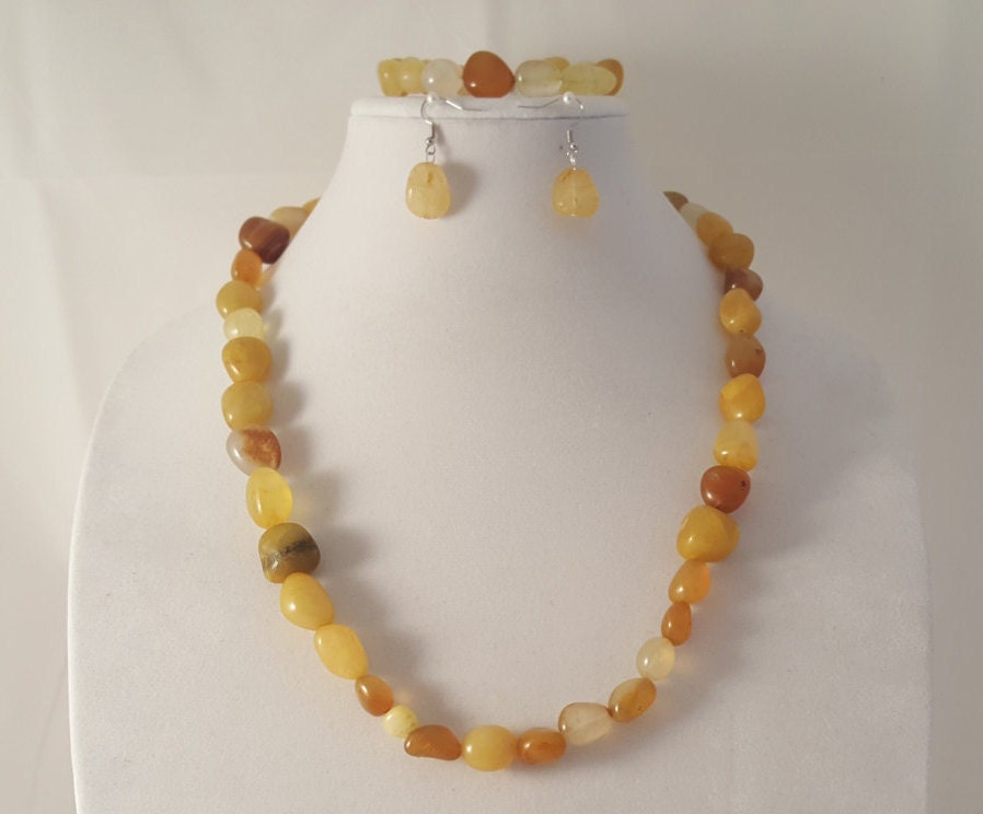 Yellow Stone Jewelry Yellow Stone Bracelet Yellow Stone
