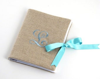 Personalized Photo Album // Monogrammed Brag Book // Monogrammed Photo Album // Linen Photo Album // Personalized Wedding Album