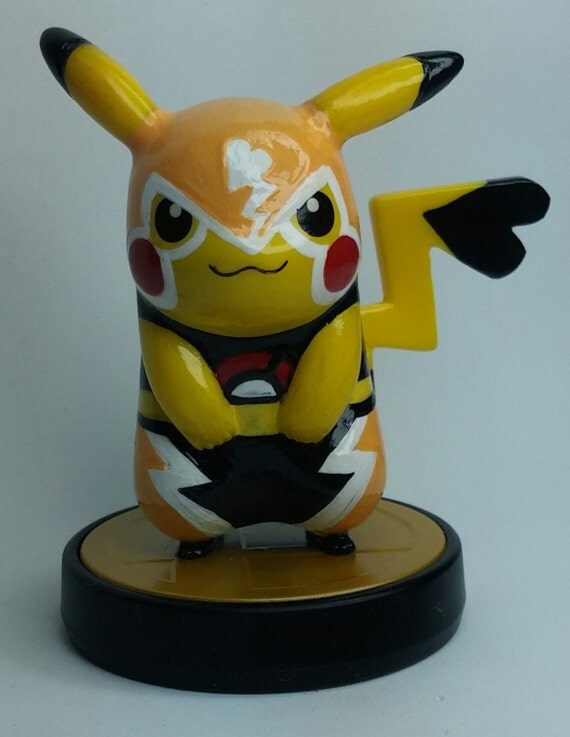 Custom Nintendo Amiibo Lucha Libre Pikachu