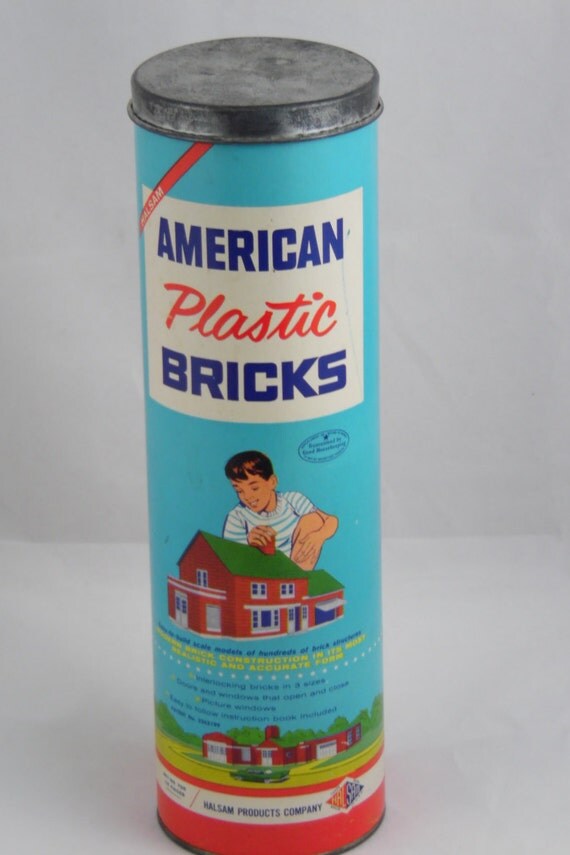 Collectible Halsam Products American Plastic Bricks by BnEVintage