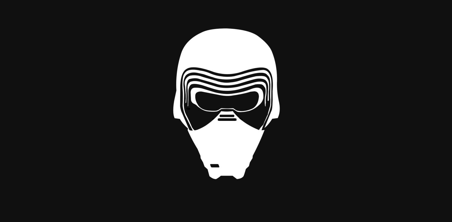 Kylo Ren Mask Vinyl Decal Logo Star Wars by JediVinylDesign