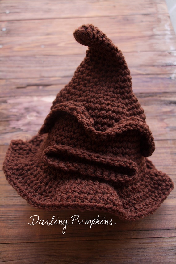 Crochet inspired sorting hat all sizes