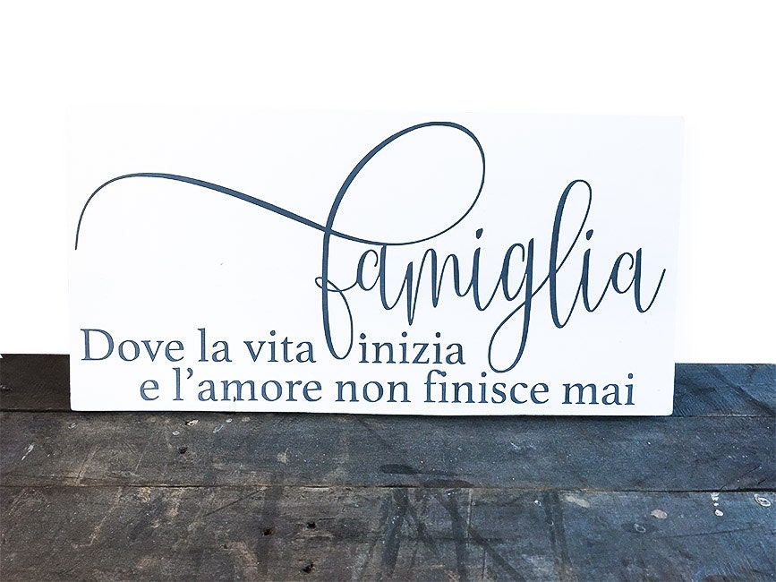 Famiglia Dove La Vita Inizia E L'amore Non Finisce Mai