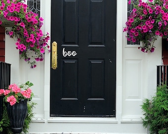 Boo Door Decal - Halloween Door Decal