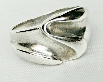 Modernist sterling silver ring, Sterling silver ring, large ring, vintage ring, sterling ring, silver ring, modernist jewelry, jewelry