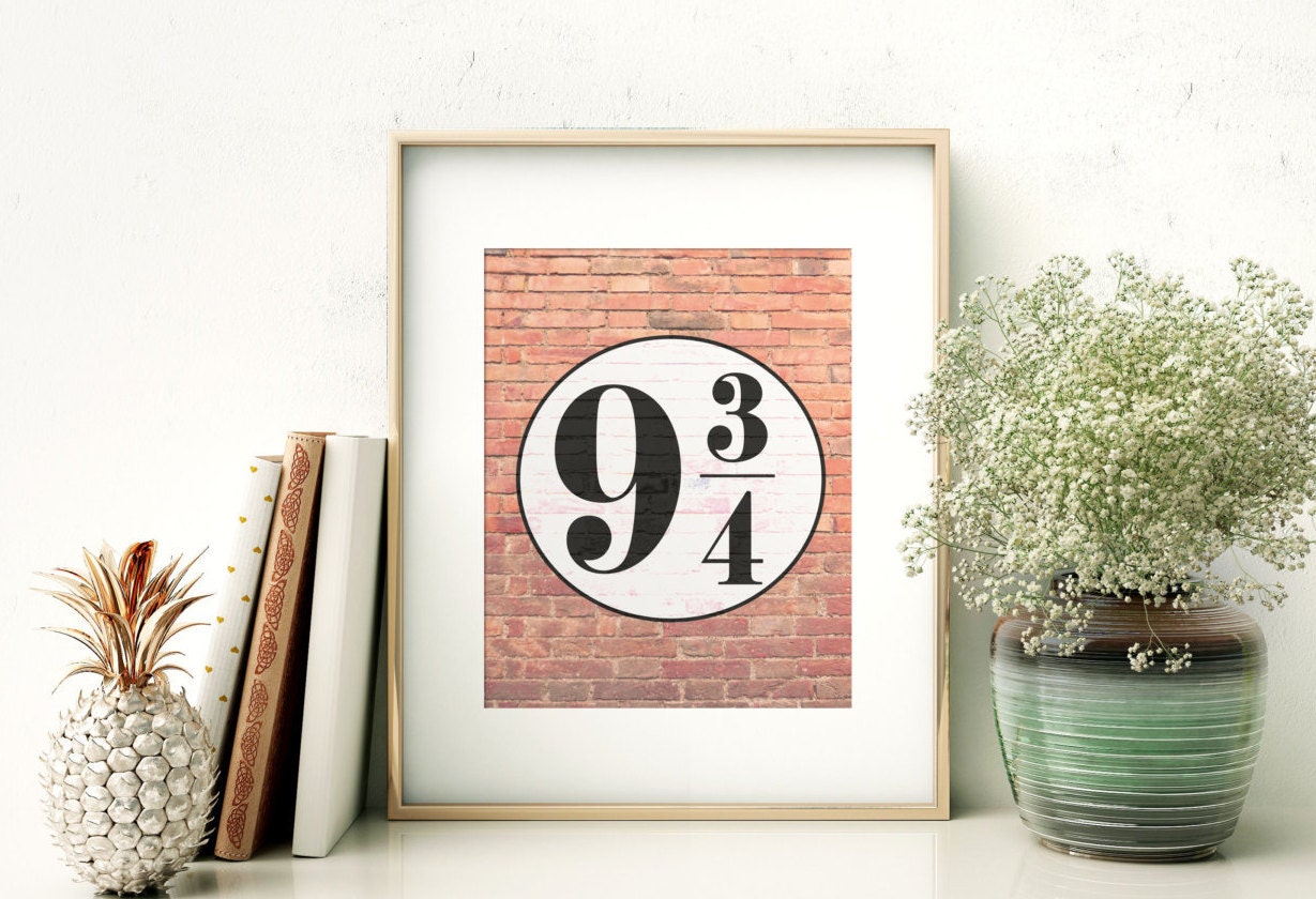 Harry Potter // Platform 9 3/4 // Printable // Wall Decor