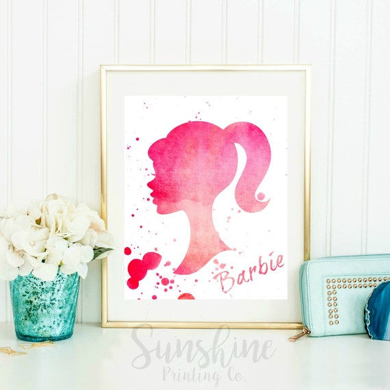 Barbie Print Barbie Decor Barbie Wall Art by SunshinePrintingCo