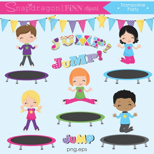 clipart trampoline jumping - photo #40