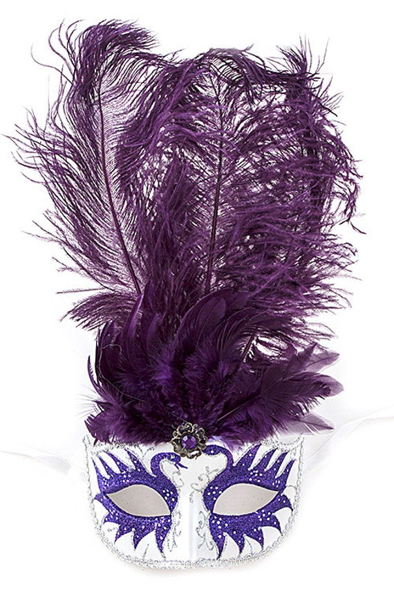Masquerade Mask Eyes Wide Shut Mask Glitter feather Mask