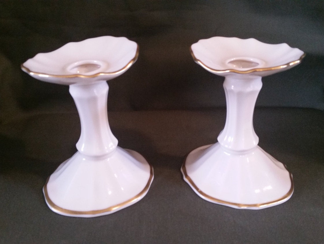 Lenox candle holders/candle holder/lenox/ceramic candle holder