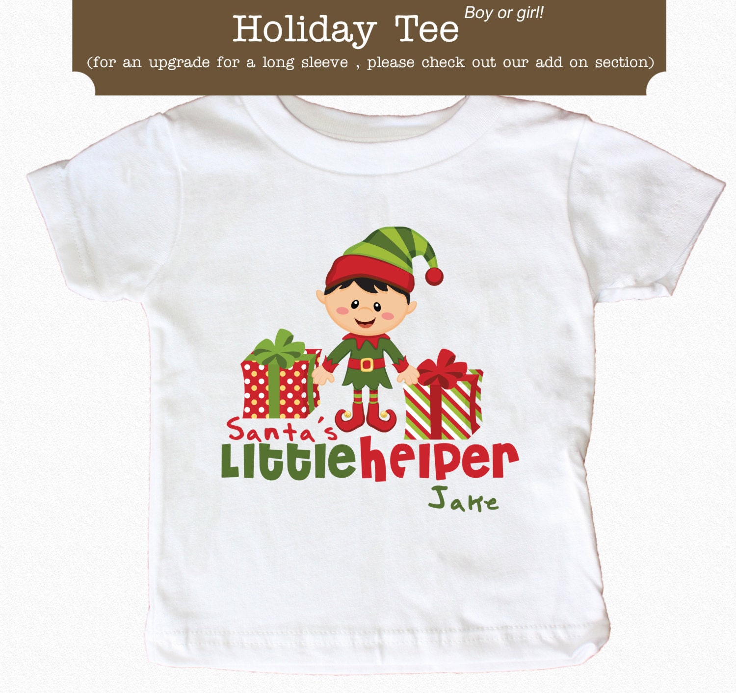 santas little helper t shirt