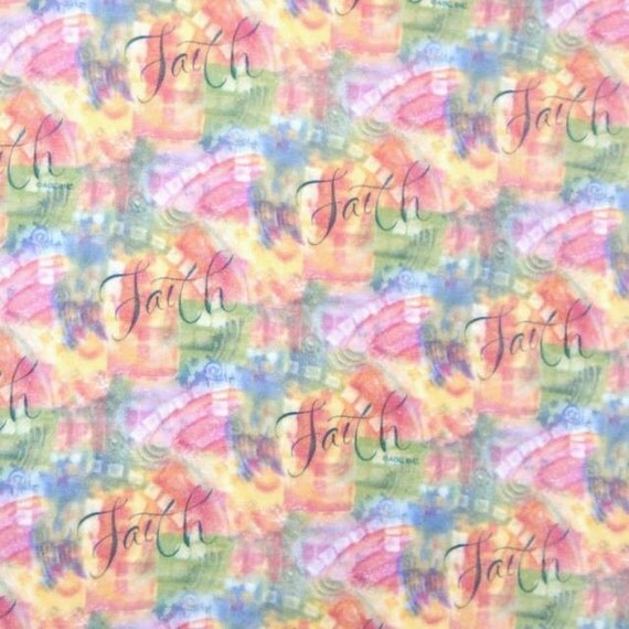 Fleece Fabric Christian Religious by on Etsy